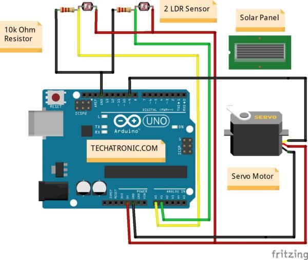 Single axis solar tracker project tutorial - TECHATRONICS