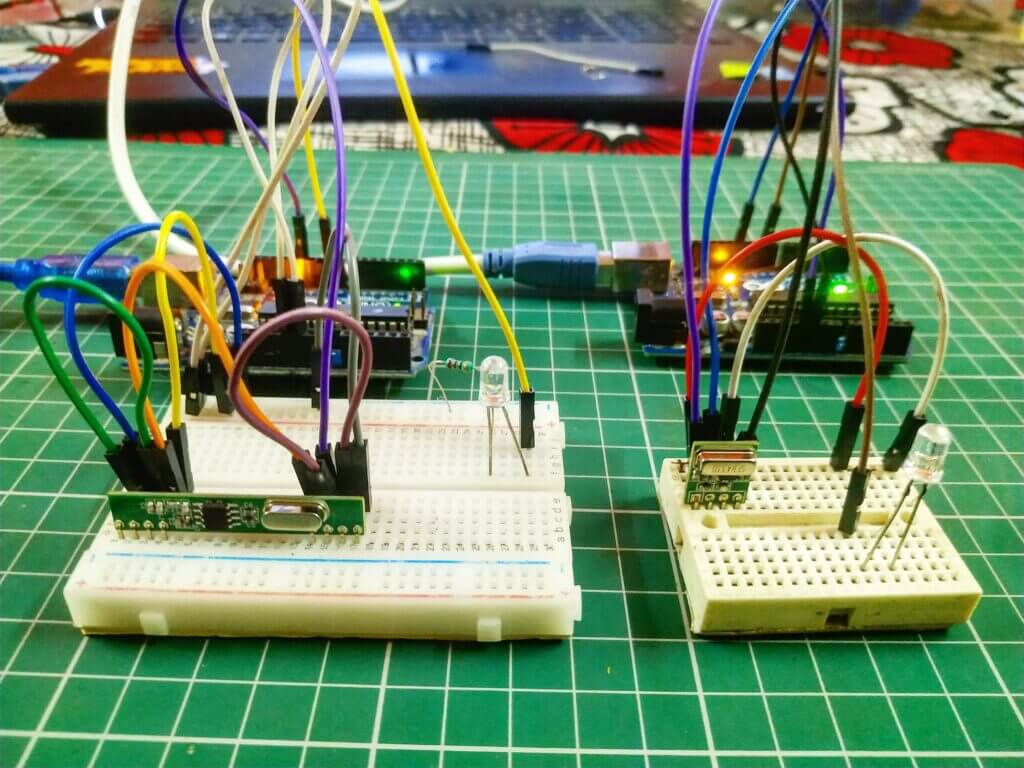 RF transmitter and Receiver with Arduino