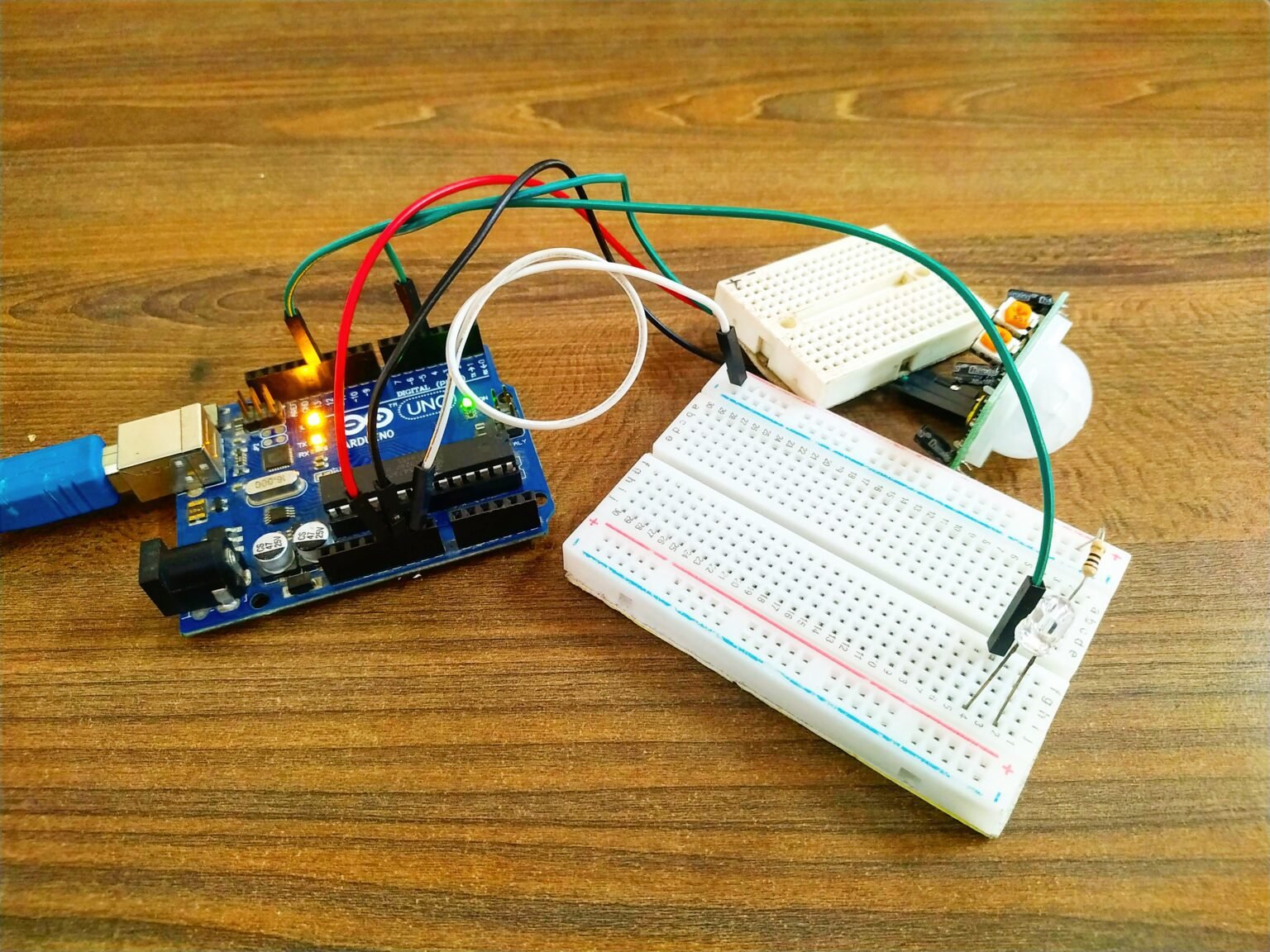 Arduino With Pir Sensor For Motion Detector Techatronics