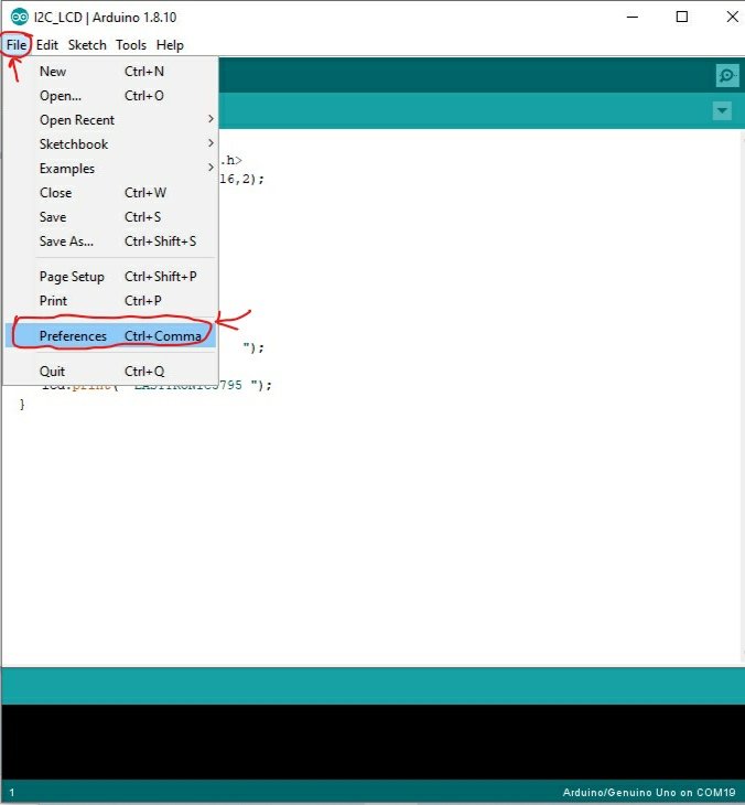 Arduino ide esp32 setup 