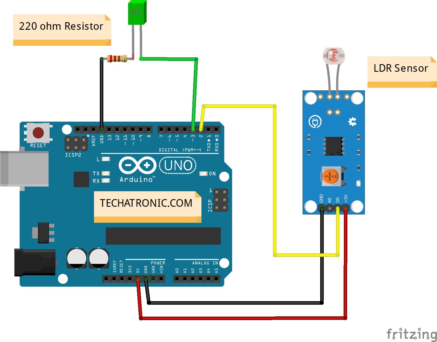 Ldr Sensor Circuit Diagram