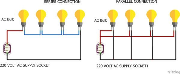 parallel circuit with 3 bulbs