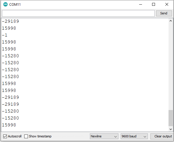 tsop 1738 serial value