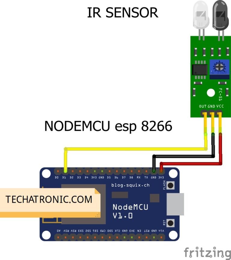 IR sensor with Nodemcu IOT project | Final year IoT project