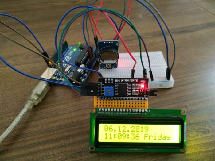 Arduino Digital Clock with DS1307 and LCD Display
