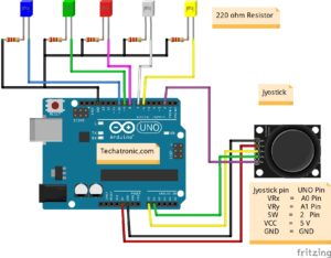 Joystick with Arduino circuit