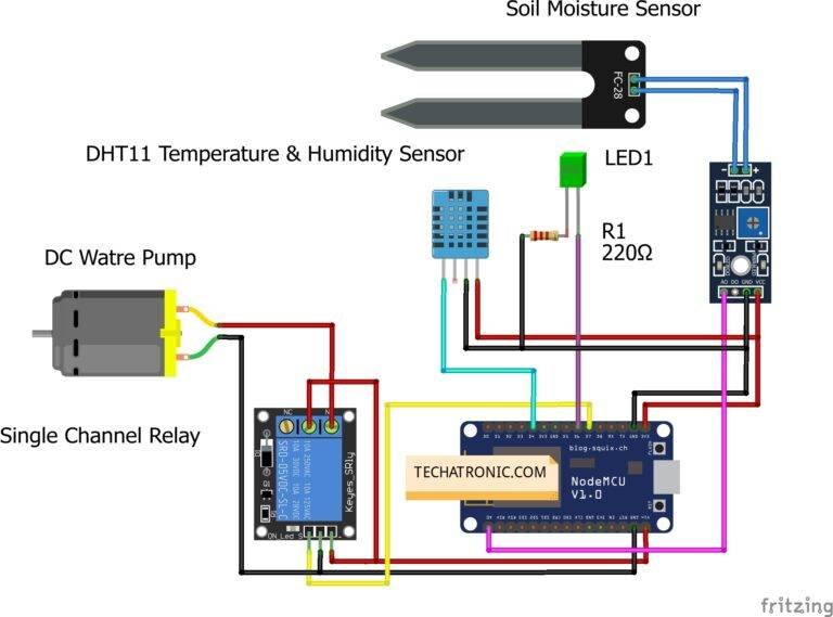 IoT based Smart Irrigation | Soil-Moisture | DHT11 | NodeMCU