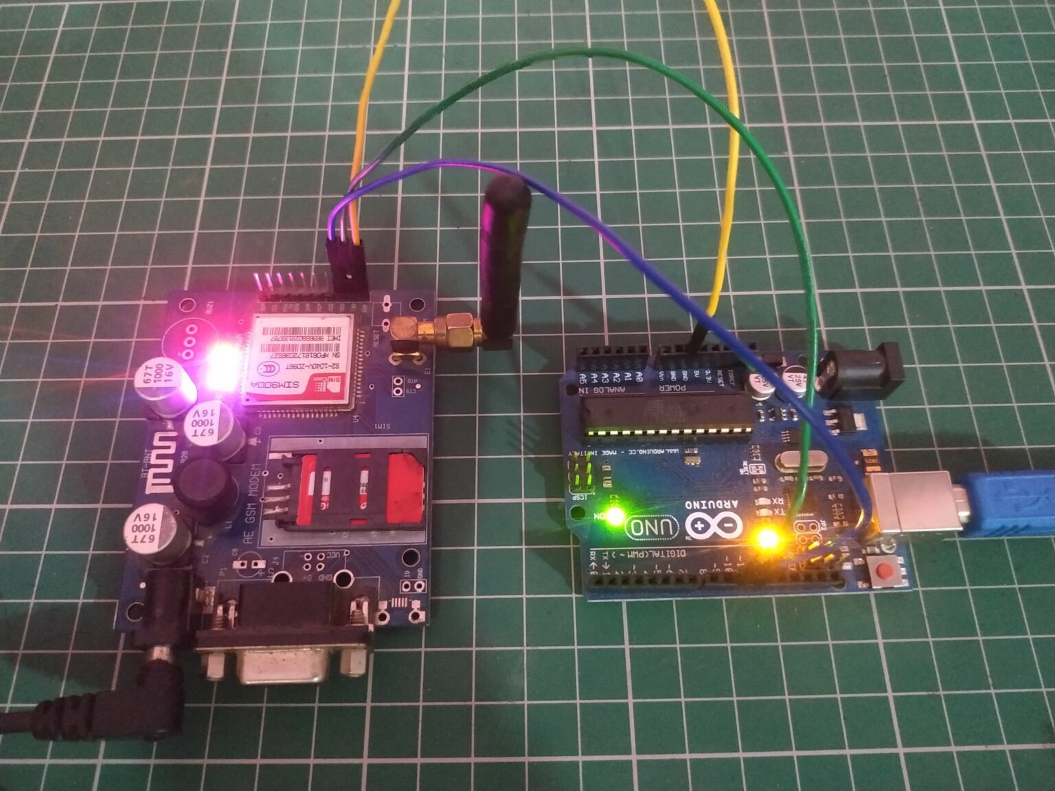 Gsm Modem Sim 900 Sim 300 Arduino Electronics Project 2804