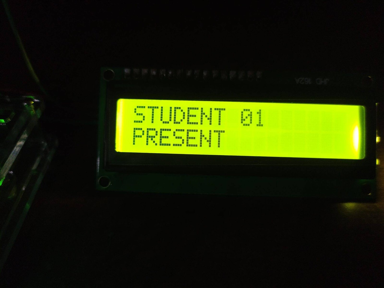 Major project Attendance system Circuit Diagram