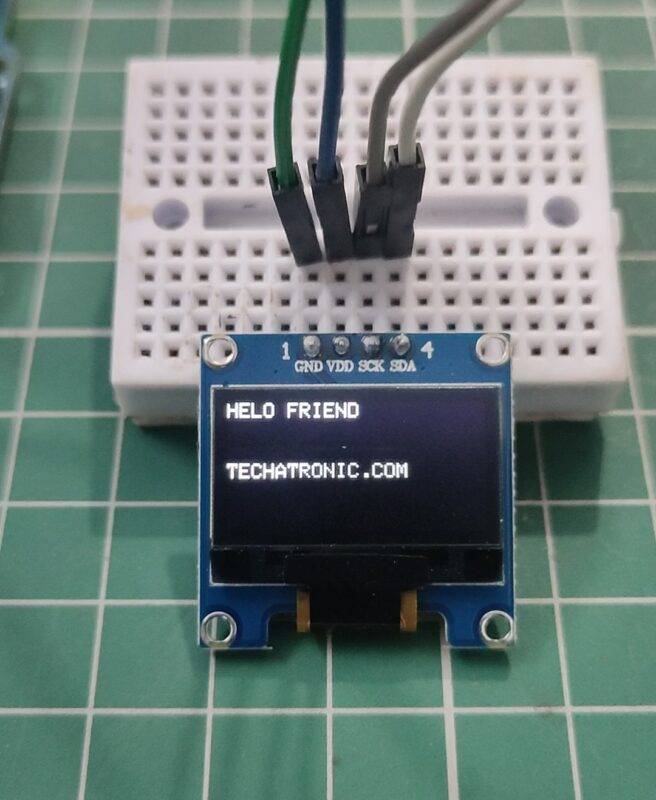 Layar OLED dengan Arduino