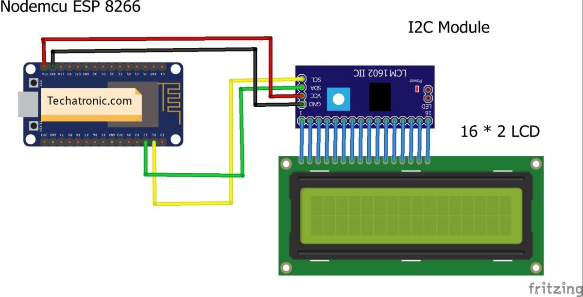 Interfacing Lcd With Nodemcu Esp12 Without Using I2c Vrogue