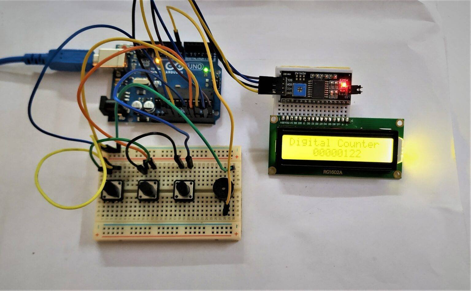 Digital Counter Using Arduino Eeprom Counter Arduino Project 2502