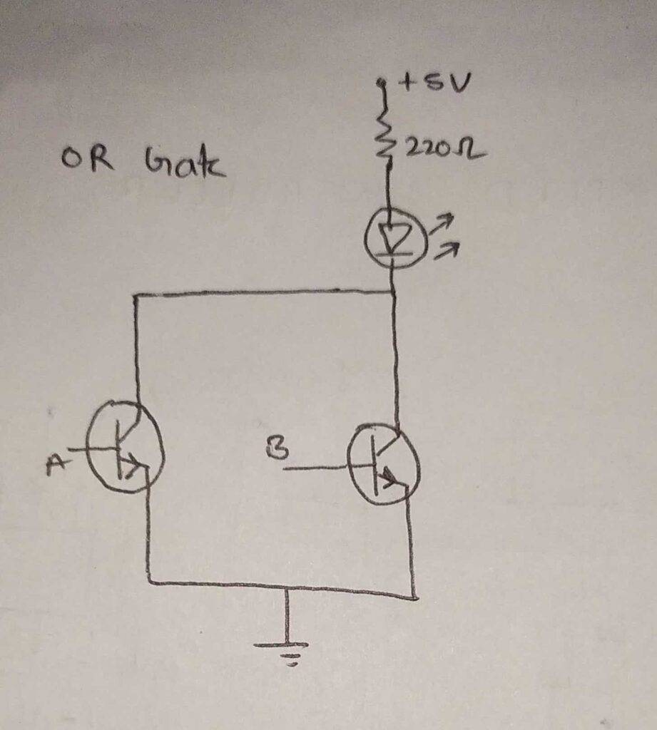 logic gates with transistors