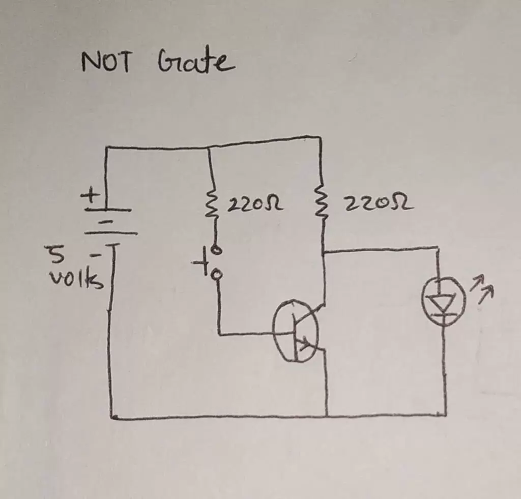 logic gates with transistors