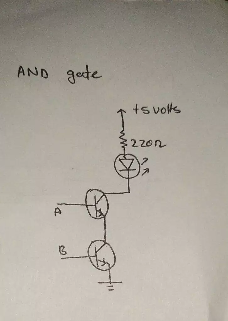 logic gates with transistors