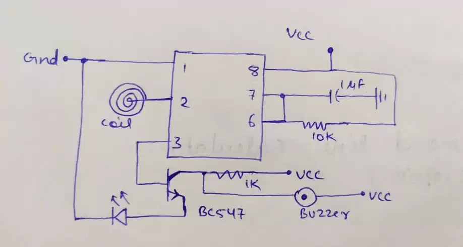 current detector 555 circuit 