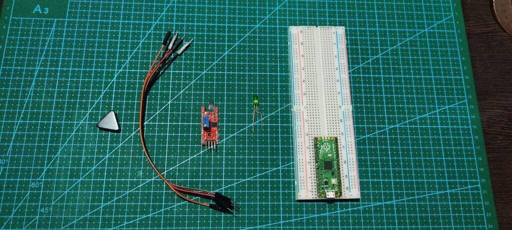 Hall Effect Sensor with pi pico