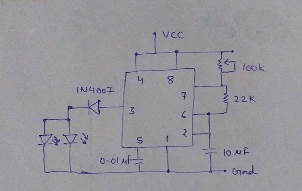 555 timer project circuit