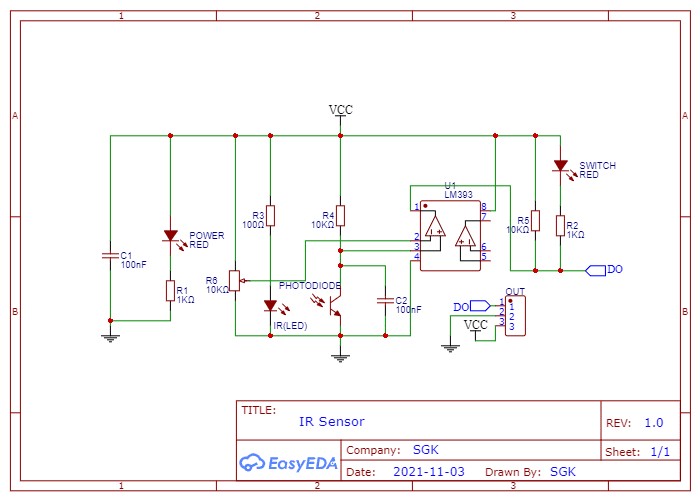 IR Sensor : Circuit Diagram, Types Working with Applications – Matha  Electronics