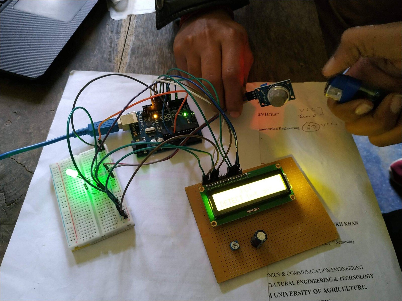 LPG Gas leakage detector using arduino Arduino Project