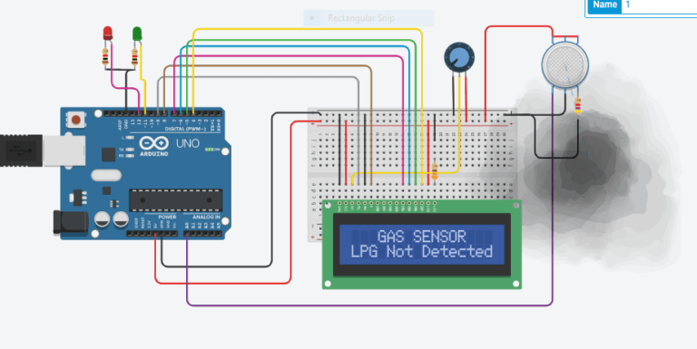 LPG Gas leakage detector using arduino | Arduino Project image.