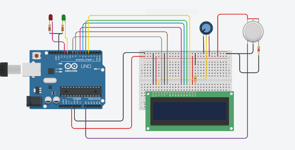 LPG Gas leakage detector using arduino | Arduino Project