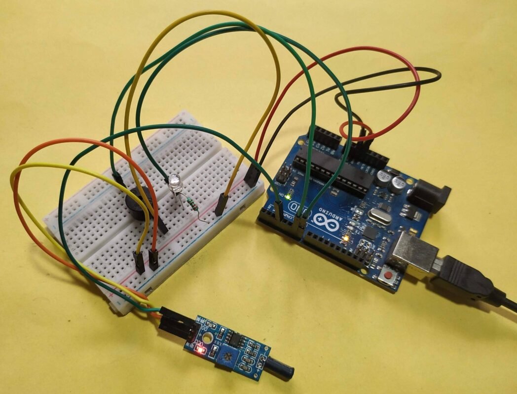 Arduino Vibration sensor interfacing | Vibration sensor Arduino