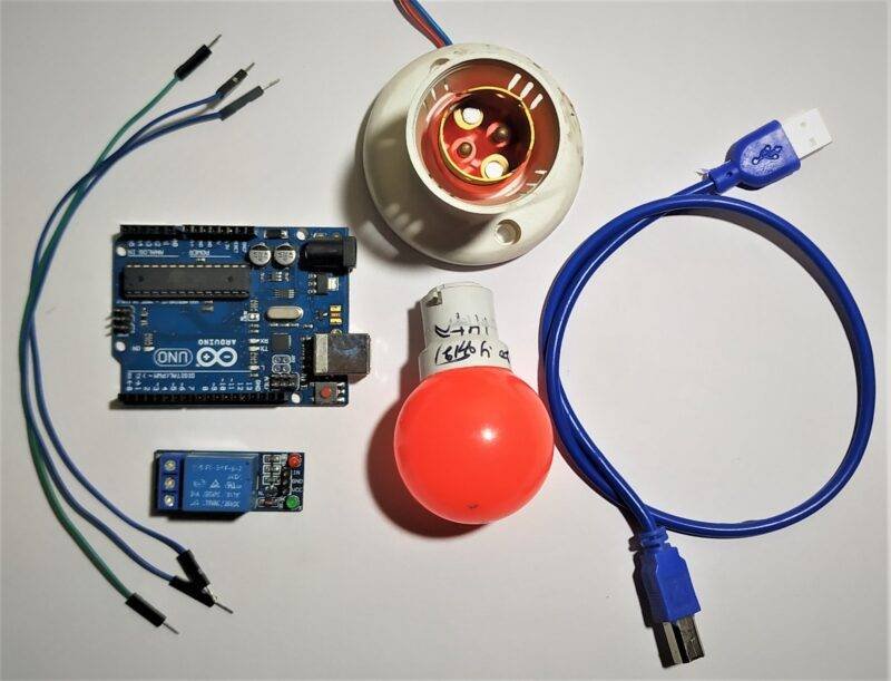 Relay interface with arduino component