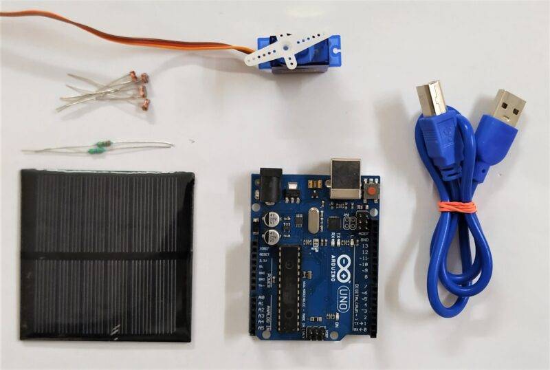 dual axis solar tracker component