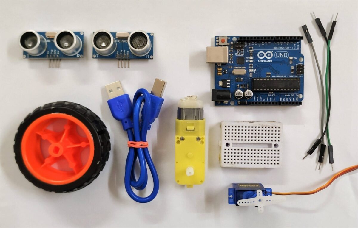 Obstacle avoiding robot using Arduino- Two sensor | Obstacle avoiding car
