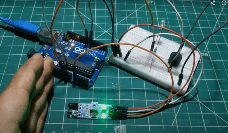 Obstacle Detector By IR Sensor with Arduino