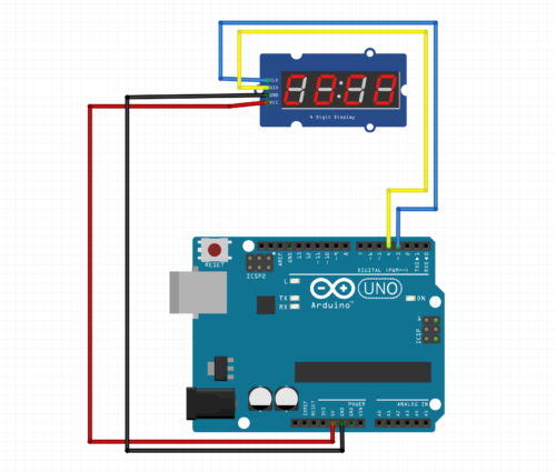 tm1637 with arduino circuit diagram