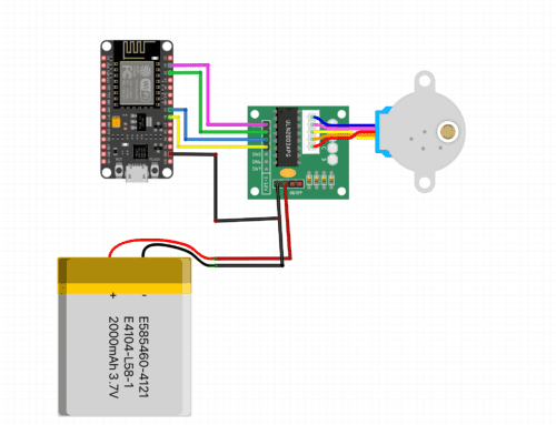 Stepper Motor with ESP8266 Interface | 28BYJ Stepper motor