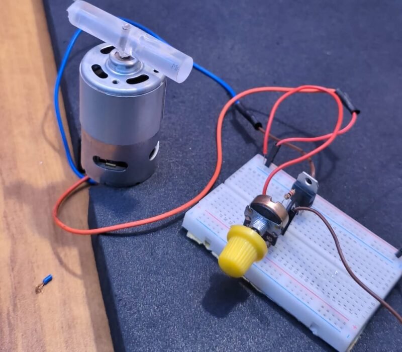 Control DC motor speed using Mosfet