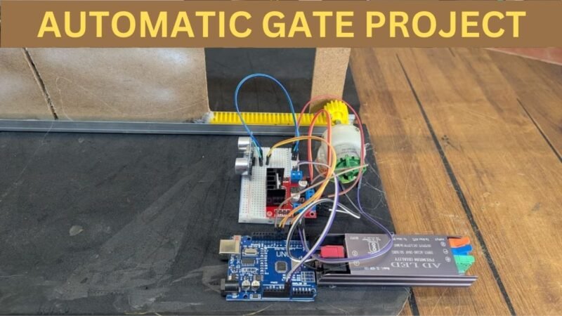 Automatic gate using DC motor