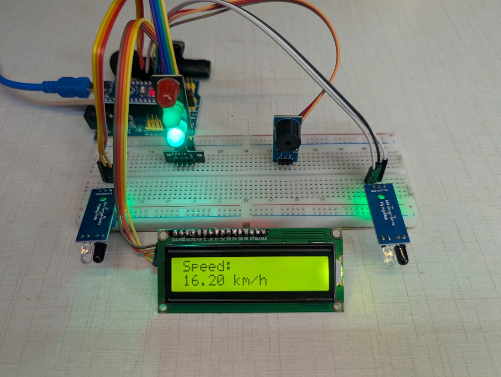 Real Time Car Speed Detection Project ,Arduino, IR Sensors